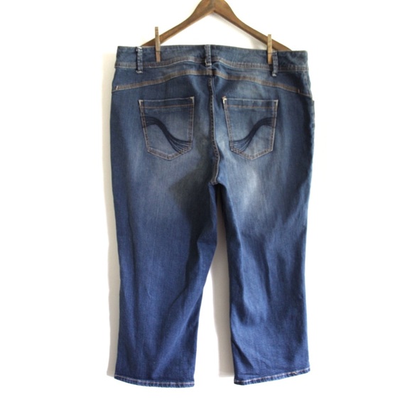 Lane Bryant Genius Fit Capri Jeans Plus Size 20 Preowned - Picture 5 of 7